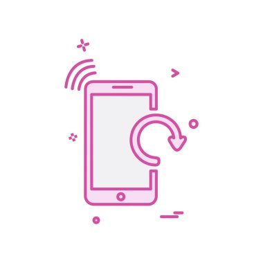 Akıllı telefon simge tasarlamak vektör 