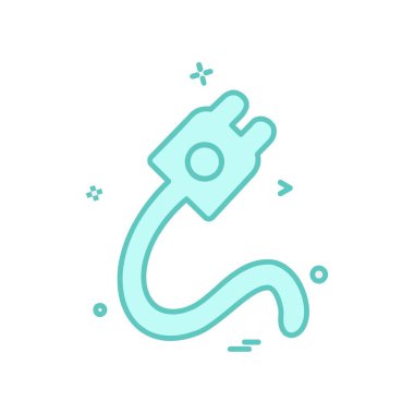 power Plug simge tasarım vektörü