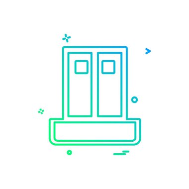 Dolap simge tasarlamak vektör 