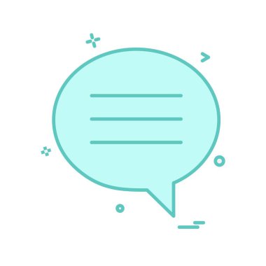 Sohbet simgesi tasarım vektörü