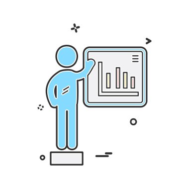 İş grafik simge tasarlamak vektör