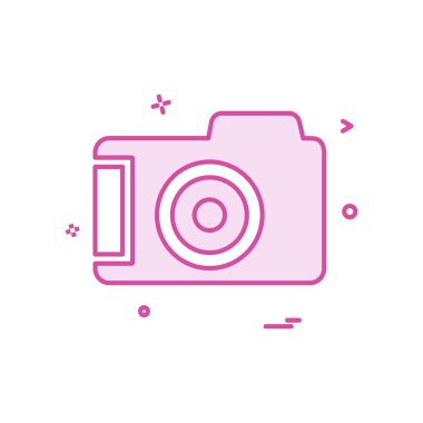 Kamera simgesi tasarım vektörü