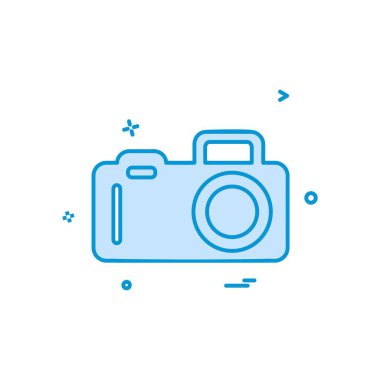 Kamera simgesi tasarım vektörü