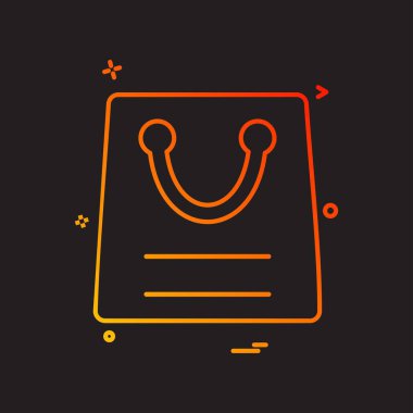 Alışveriş simge tasarlamak vektör 