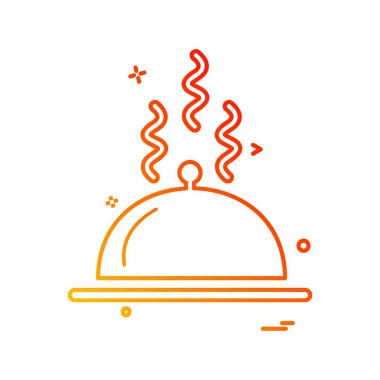 Gıda simgesi tasarım vektörü