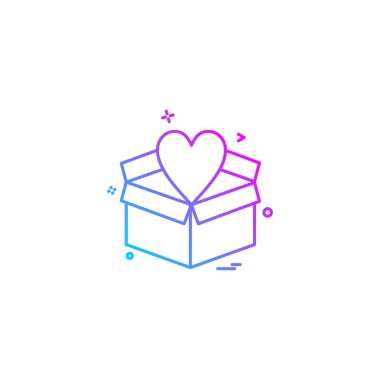 Kutu simgesi tasarım vektörü 