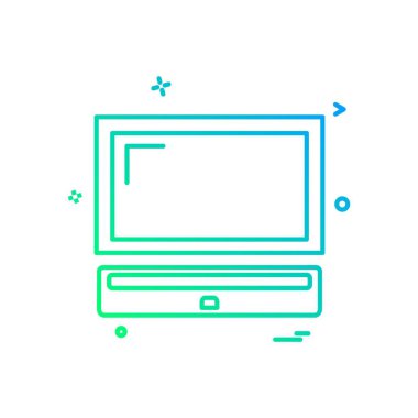 Bilgisayar simgesi tasarım vektörü