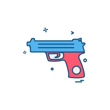 Silah simge tasarlamak vektör 