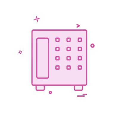 Güvenli simge tasarlamak vektör