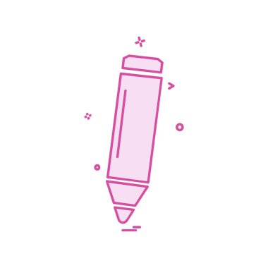 Kalem simgesi tasarım vektörü