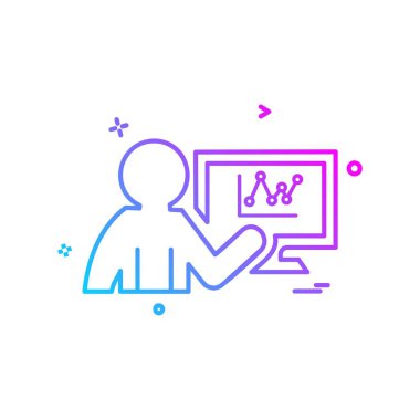 İş grafik simge tasarlamak vektör