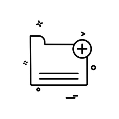 Klasör simge tasarlamak vektör