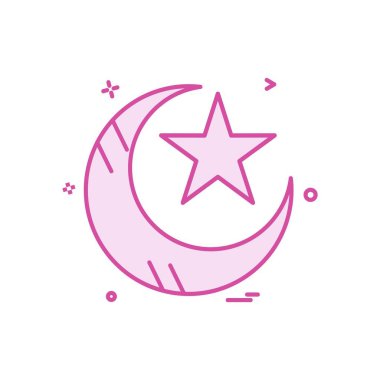 Hilal simgesi tasarım vektörü