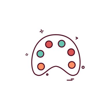 Simge tasarım vektörünü boya