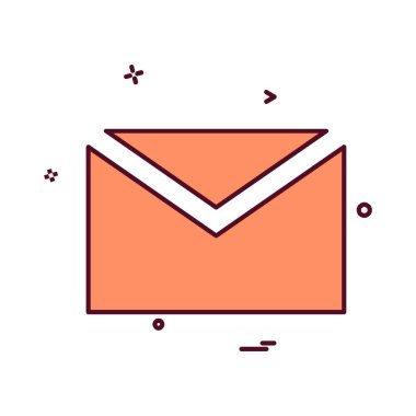 İleti simgesi tasarım vektörü