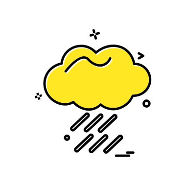 Weather simge vektör beyaz arka plan üzerinde