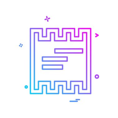 Dosya simgesi tasarım vektörü