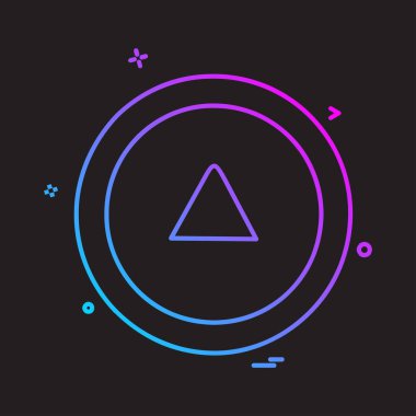 Yukarı ok simgesi tasarım vektörü