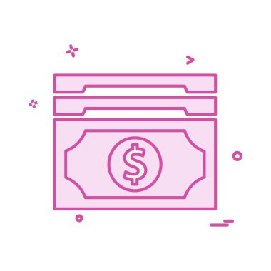 Doları simge tasarlamak vektör