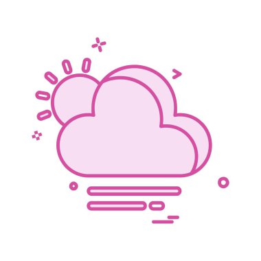 Weather simge vektör beyaz arka plan üzerinde