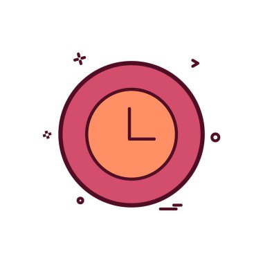 saat temel simge vektör tasarımı