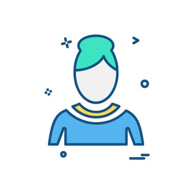 Avatar simge tasarlamak vektör