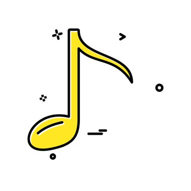 Müzik simge tasarlamak vektör