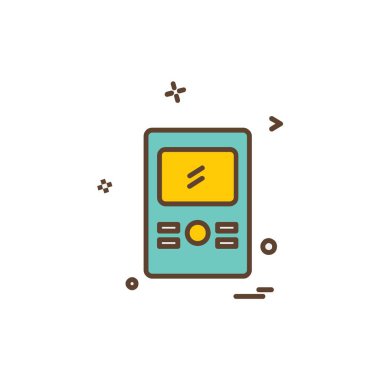 MP3 player simge tasarlamak vektör