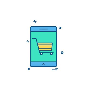 Akıllı telefon simge tasarlamak vektör 