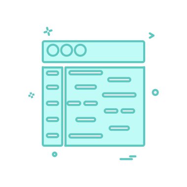 Web düzeni simge tasarım vektörü