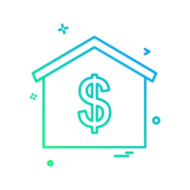 Ev simgesi tasarım vektörü 