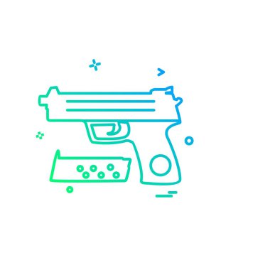 Silah simge tasarlamak vektör 