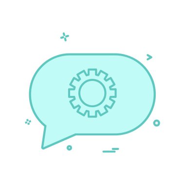 İleti simgesi tasarım vektörü