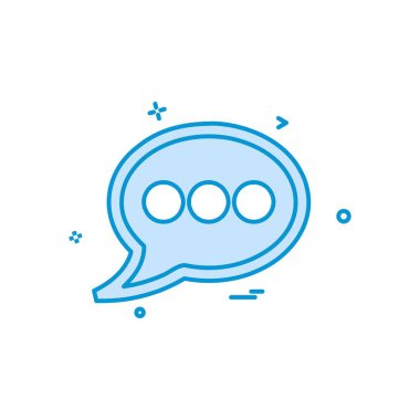 Sohbet simgesi tasarım vektörü