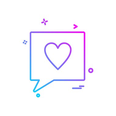 Aşk simge tasarlamak vektör