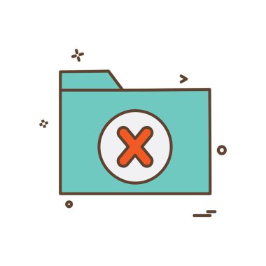 Klasör simge tasarlamak vektör