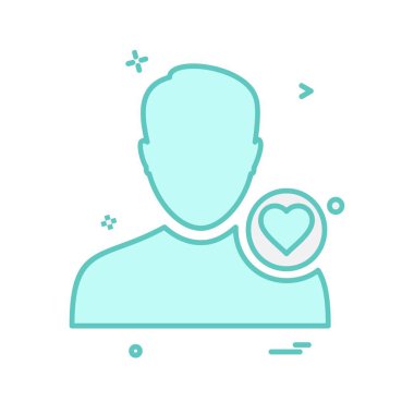 Avatar erkek simge tasarım vektörü