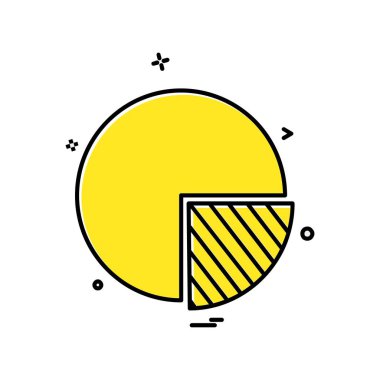 İş grafiği düz simge vektör çizim 