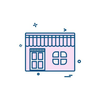 Alışveriş simgesi tasarım vektörü 