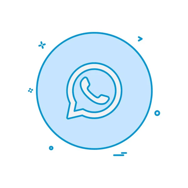 Whatsapp Simge Tasarım Vektörü — Stok Vektör
