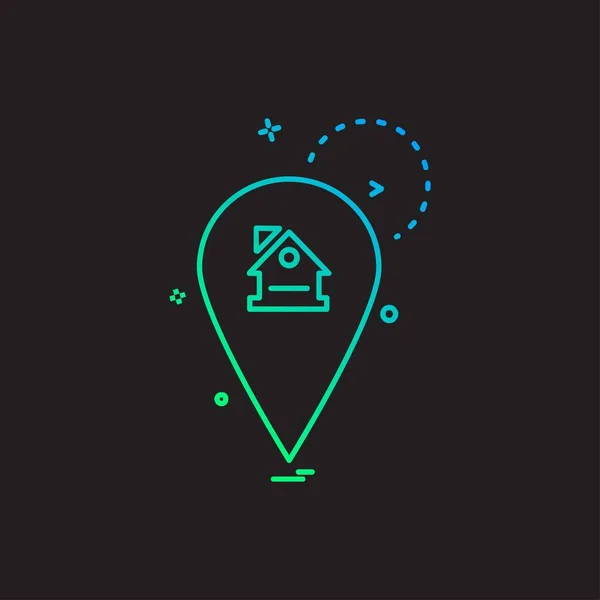 Navigation Symbol Design Vektor Illustration — Stockvektor