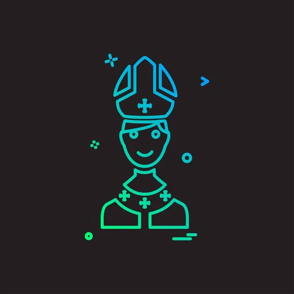 Christian Icon Design Vektor — Stockvektor