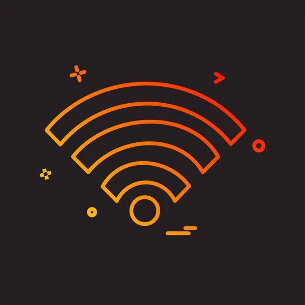 Design Vektor Für Wifi Symbole — Stockvektor