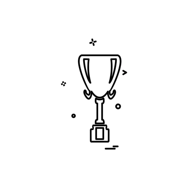 Trophy Pictogram Ontwerp Vector — Stockvector