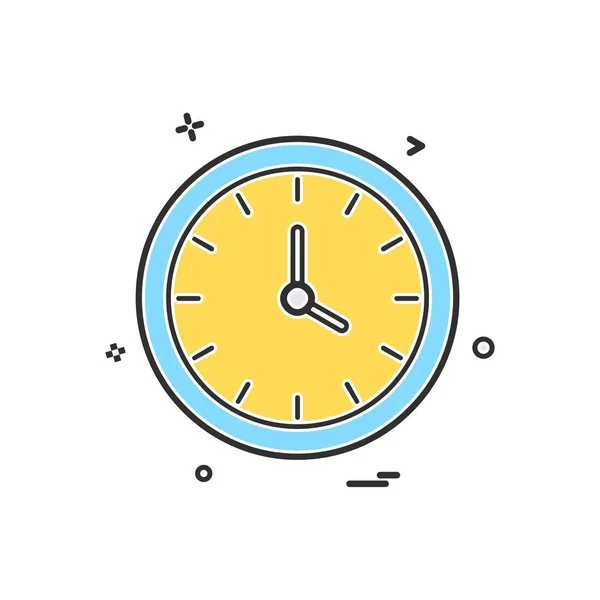 Watch Óra Idő Ikon Vector Design — Stock Vector