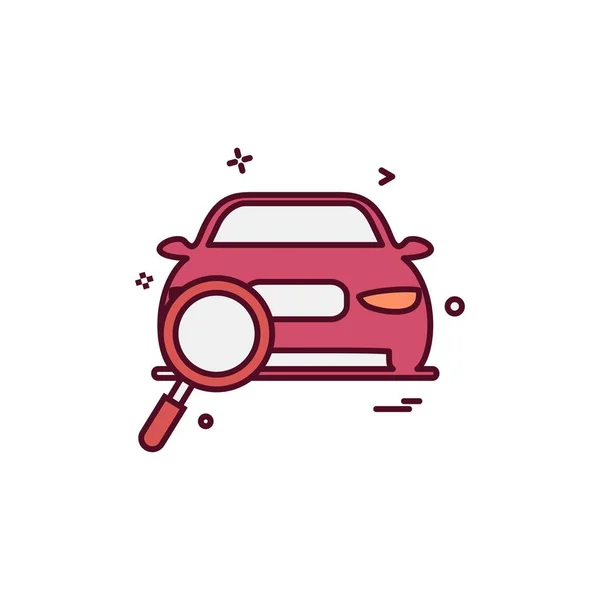 Coche Taller Icono Diseño Vector — Vector de stock