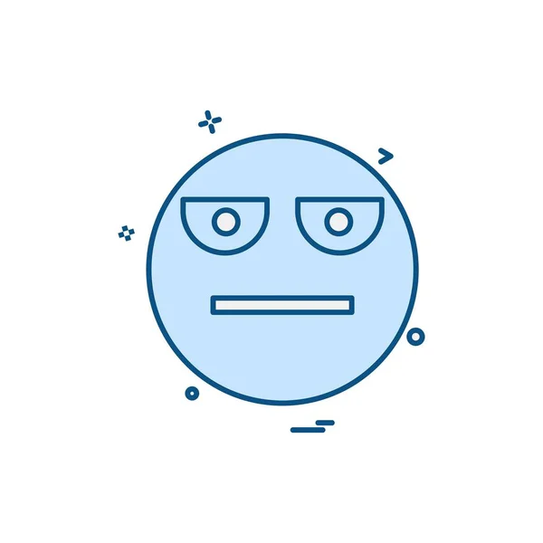 Design Ícone Emoji Ilustração Vetorial —  Vetores de Stock