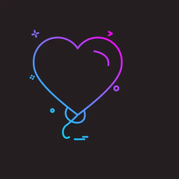 Hearts Icon Design Vector — Stock Vector