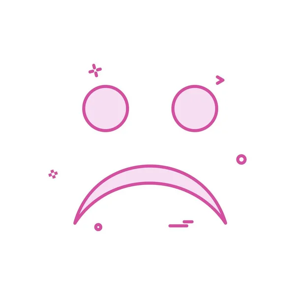 Design Ícone Emoji Irritado Ilustração Vetorial Colorida —  Vetores de Stock