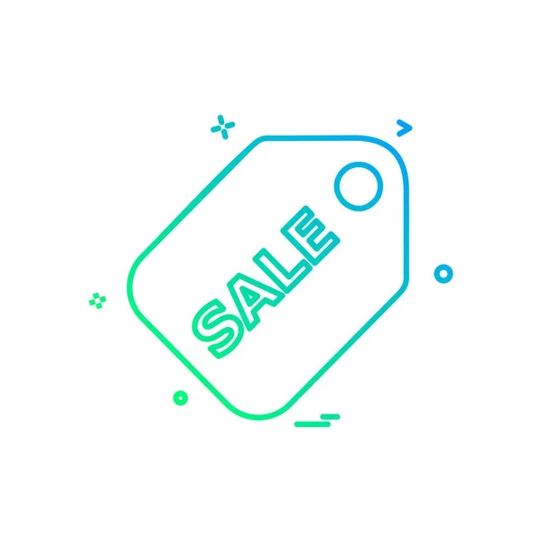 Sale Tag Icon Design Vector Illustration — Stock Vector